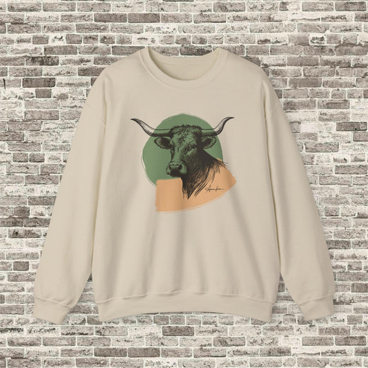 Longhorn Sketch Crewneck